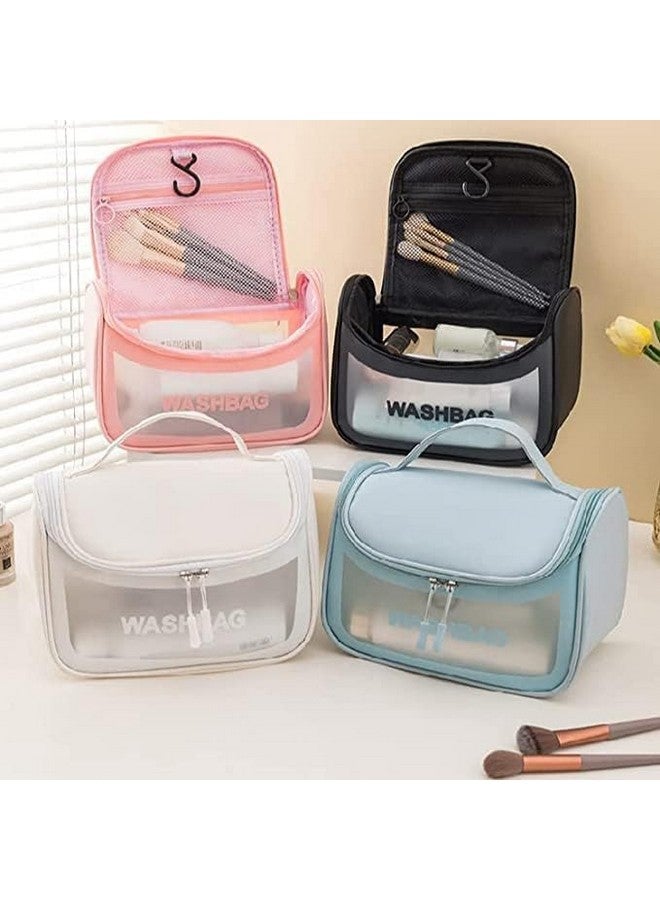MVM Enterprise Cosmetic Organizer Bag Makeup Pouch Toiletry Bag for Cosmetics Brushes Waterproof Zippered Portable Carry Pouch Toiletry Wash Storage Bag for Travel Cosmetic Bathroom(1 pcs) - Image 4