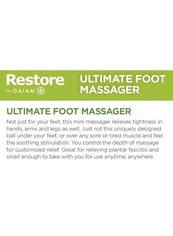Gaiam Restore Ultimate Foot Massage Roller, Blue - Image 4