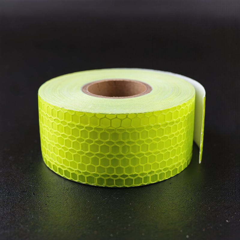 Reflective Tape Fluorescent Yellow Green 5cm x 3m Abrasion Resistant Impact Proof 3 Years Long Service Life - Image 5