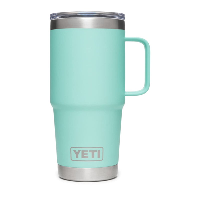 YETI Rambler 20 oz Travel Mug  Stainless Steel  Vacuum Insulated with Stronghold Lid  Seafoam - Image 3