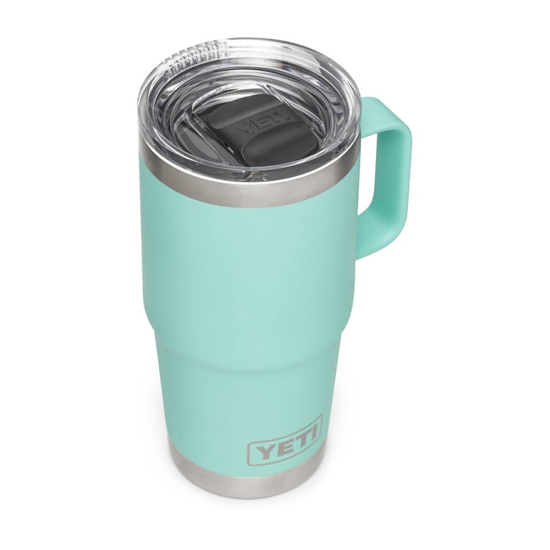 YETI Rambler 20 oz Travel Mug  Stainless Steel  Vacuum Insulated with Stronghold Lid  Seafoam - Image 1