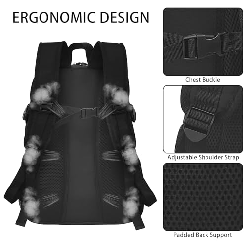WOLT | Basketball Backpack Large Sports Bag with Separate Ball Holder & Shoes Compartment, Gifts for Basketball, Soccer, Volleyball, Swim, Gym, Travel - Image 3