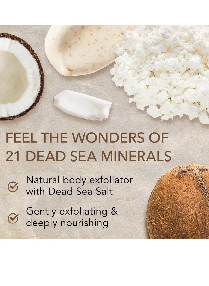 O Naturals O Naturals Face and Body Scrub Bundle - Lemon and Mint Salt Scrub 18oz, Coconut Salt Scrub 18oz - Exfoliating Body Scrub Dead Sea Salt Scrub  - Image 5