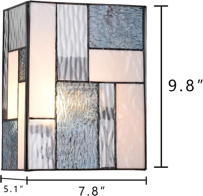 ARTZONE ONE Tiffany Wall Sconces 51x78x98 Inches Modern Tiffany Style Wall Sconces Stained Glass Wall Light for BedroomBathroomLivingroomCorridorStairway - Image 2