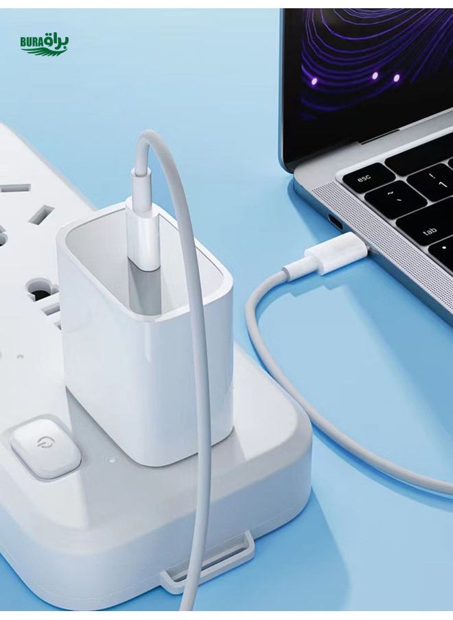 BURAQ - Type-C To Type-C Fast Charging Data Cable Compatible With Apple 15/16 Phones And Tablets - Image 1
