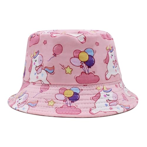 VRITRAZ Cotton Kids Bucket Hat with Adjustable Strap for Girls and Boys, 3-10 Years - Image 2