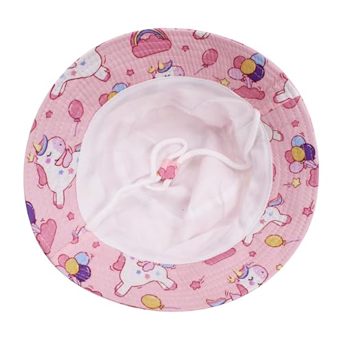 VRITRAZ Cotton Kids Bucket Hat with Adjustable Strap for Girls and Boys, 3-10 Years - Image 4