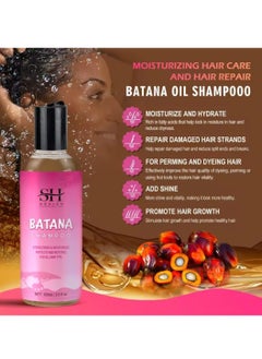 Sevich 2x100ml Batana Oil Shampoo and Conditioner Natural 100% Raw Batana Oil Hair Care Shampoo and Conditioner for Strengthens Nourishes Moisturizes Shines Restores Hair and Repair Damaged Hair  - Image 2