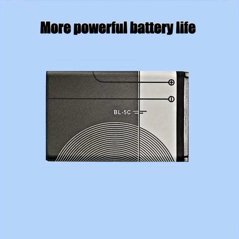 BL5C Replacement Phone Battery 2 Pack High Capacity for 1100 1110 2600 Nokia Phones - Image 4