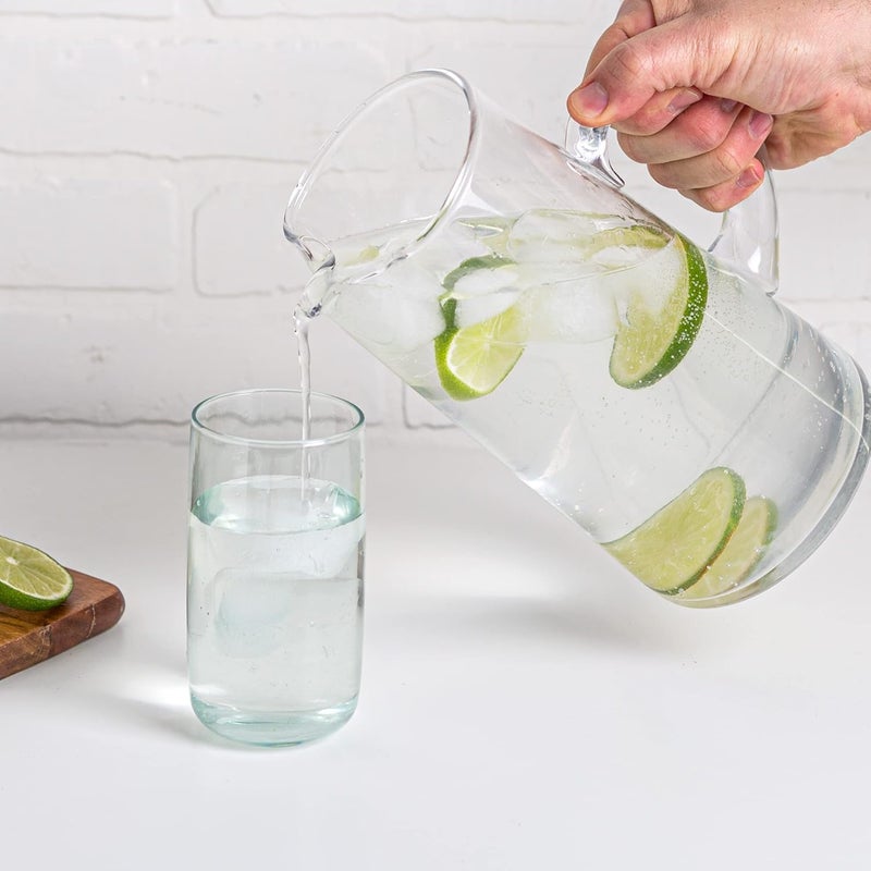 Glaver's Glass Water Pitcher with Spout – Elegant Serving Carafe for Water, Juice, Sangria, Lemonade, and Cocktails – Crystal-Clear Glass Beverage Pitcher. (31259) - Image 4
