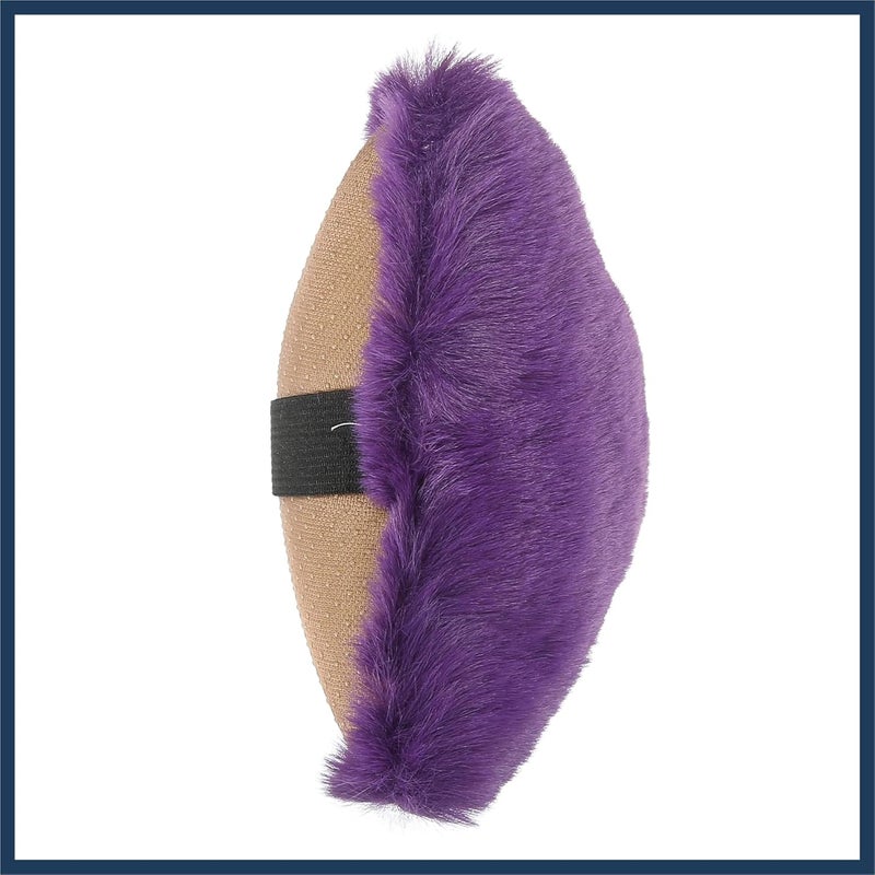INFINAUTO 1 Pair Furry Car Seat Neck Pillows Soft Headrest Accessories - Purple - Image 5