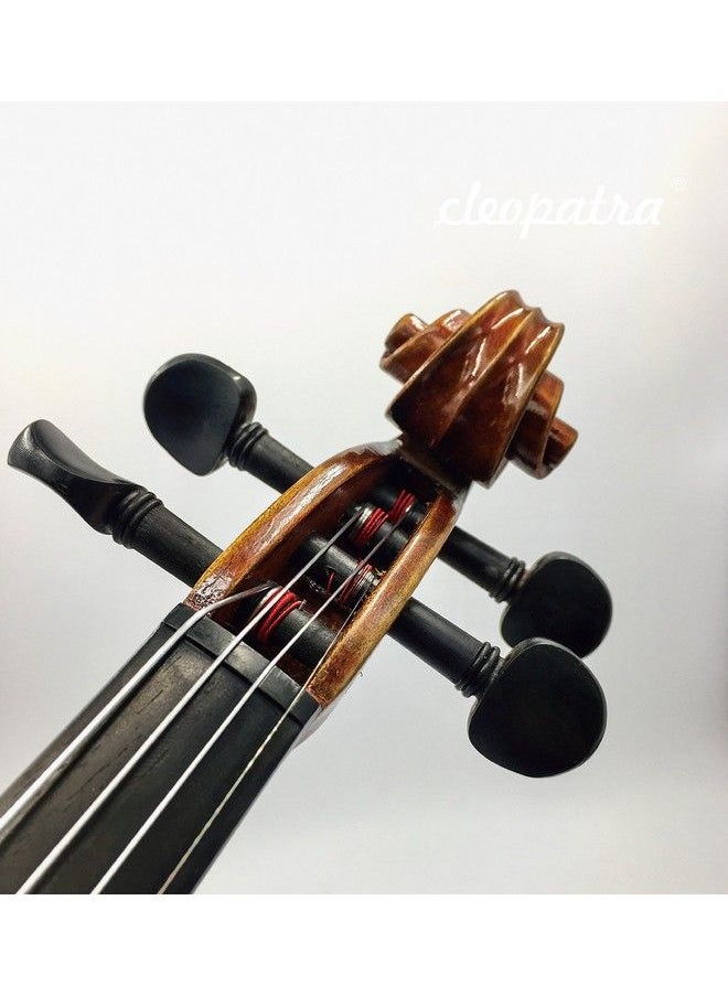 CLEOPATRA - Handmade Violin Strings: 1 Pack + 1 Extra E. Synthetic Core Medium Gauge Ball End 4 4. - Image 1