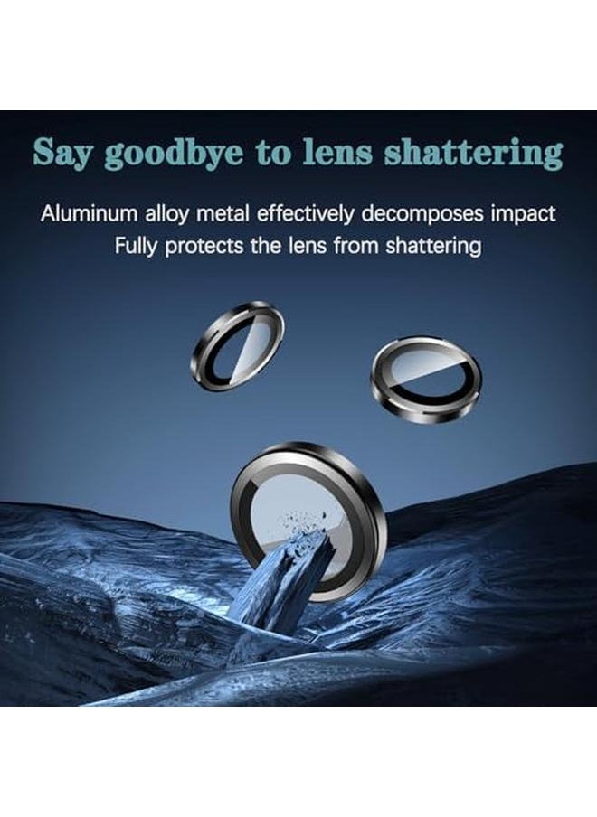 erorex - Pack Of 2 Camera Lens Protector Compatible With Samsung Galaxy S23 Ultra Film Aluminum Alloy Lens Tempered Glass Lens Cover HD Scratch Resistant Full Coverage Black For Galaxy S23 Ultra - Image 1
