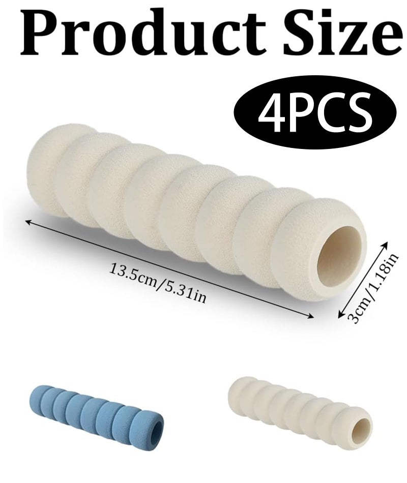 NUDFSY 4 Pcs Door Stopper for People Safety, Safety Products for Home, Door Handle Protector Sponge Spiral Door Handle Buffer Soft and High-Resilience Protective Cover for Restaurants Schools Rooms - Image 2