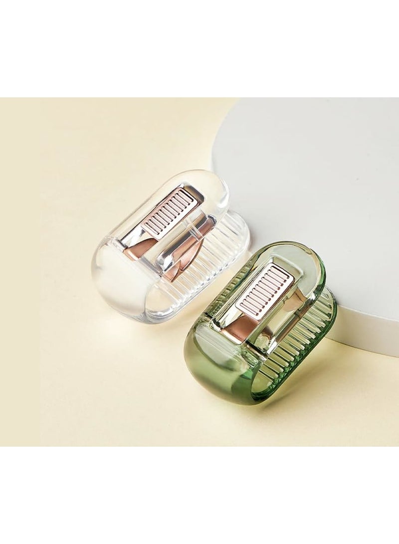 Barakah Duvet Cover Clips Set of 12 - Bedsheet Holding Clips for Bedding, Quilt Fixer,Quilt Fixing Clip - No Pins Safety Plastic Quilt Anti-Movement Clip, Firm and Not Easy to Fall Off (Clear, Green) - Image 2