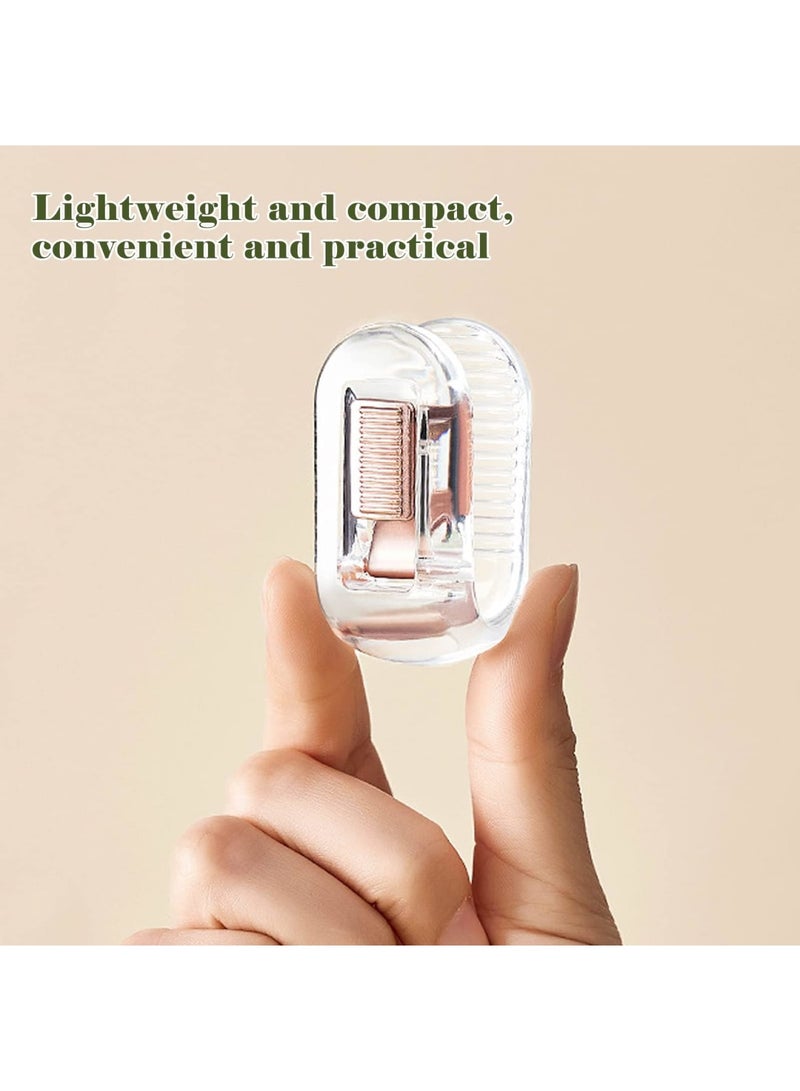 Barakah Duvet Cover Clips Set of 12 - Bedsheet Holding Clips for Bedding, Quilt Fixer,Quilt Fixing Clip - No Pins Safety Plastic Quilt Anti-Movement Clip, Firm and Not Easy to Fall Off (Clear, Green) - Image 3