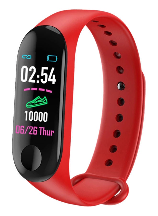 NIBEMINENT Bluetooth Heart Rate Monitoring Fitness Tracker Red