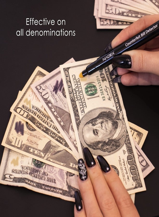 Nadex Counterfeit Pen, Easy Swipe - Gold for Real, Black for Fake, Detect Counterfeit Bills (1 Pack) - Image 3
