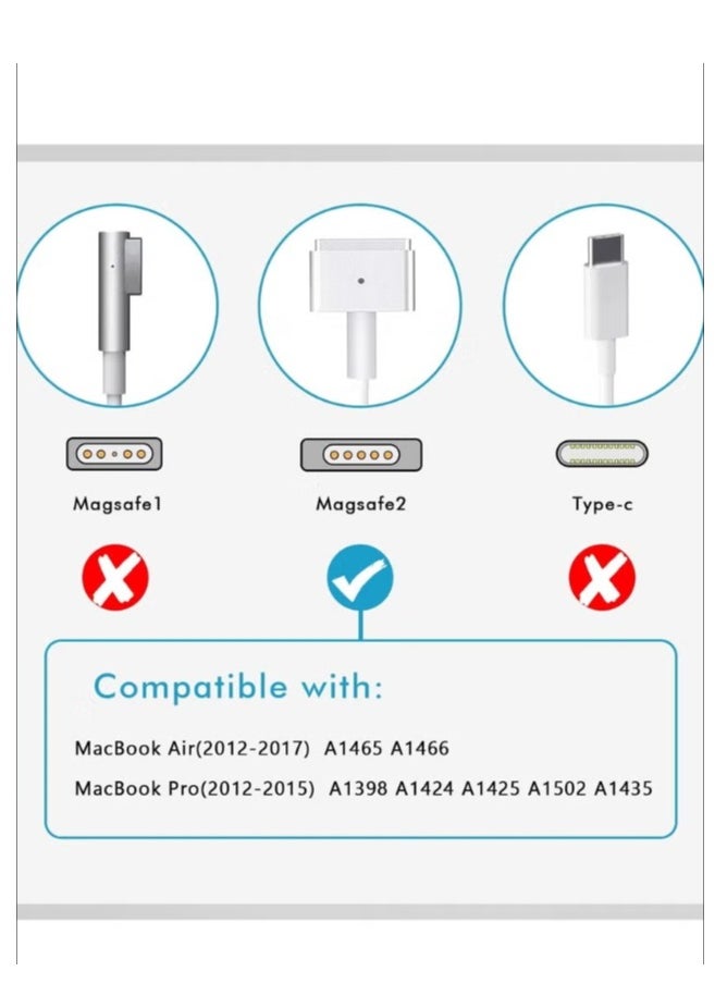 ARNOTEC - MacBook Air Charger UK, 45W T-TIP Mac Charger Power Adapter Compatible with Macbook Air 11"13 inch(Mid-2012~2017), Models A1465 A1466 A1435 A1436 - Image 1