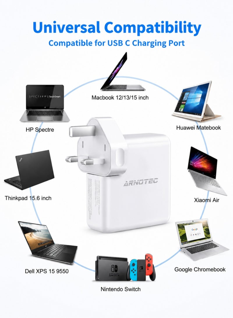 ARNOTEC شاحن MagSafe 2 45 وات محول طاقة بديل لجهاز MacBook Air قابس المملكة المتحدة 14.85 فولت 3.05 أمبير - Image 4