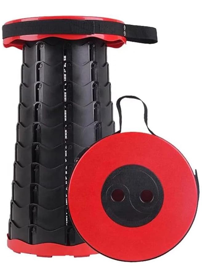 PROMASS Foldable telescopic camping stool, retractable and easy adjustable, portable travel seat for outdoor and indoor activities - Image 1