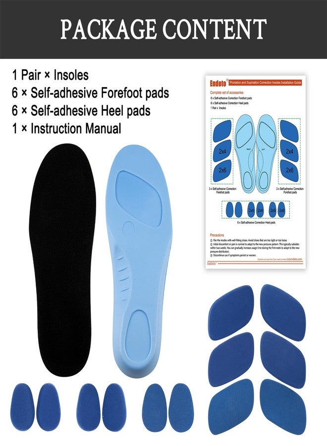 Endoto Supination and Pronation Correction Insoles for Men Women Kids Toddlers, Adjustable Corrective Inserts for Over Supination and Overpronation(Size:4XL) - Image 5