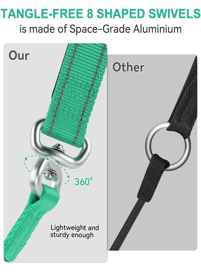 Joytale Tangle-Free Slip Leads for Dogs, 6 FT Slip Leash with Padded Double Handle, Reflective Nylon Training Leash for Small Medium Dogs 15-40 Lbs, Turquoise - Image 5