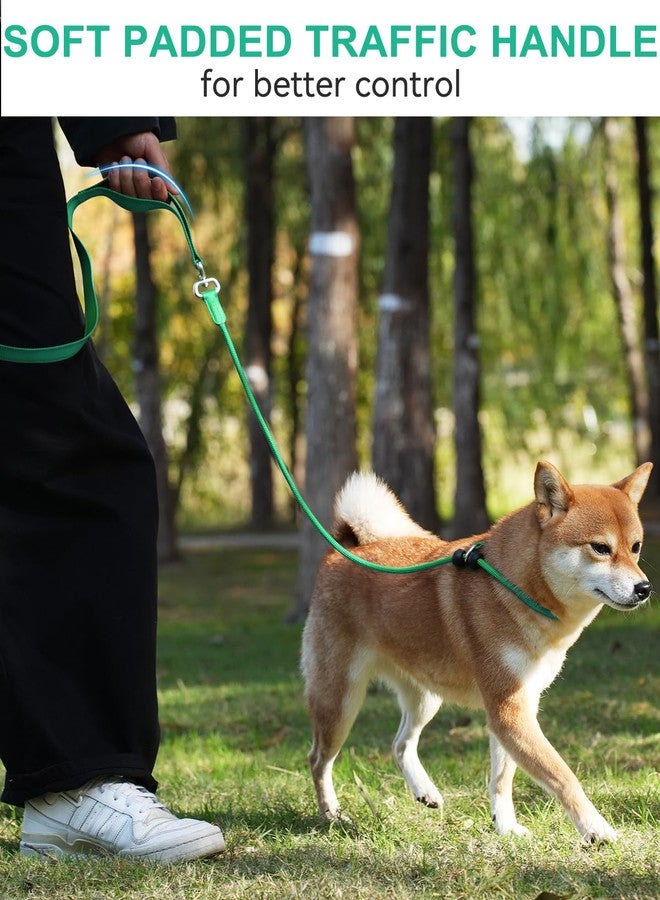 Joytale Tangle-Free Slip Leads for Dogs, 6 FT Slip Leash with Padded Double Handle, Reflective Nylon Training Leash for Small Medium Dogs 15-40 Lbs, Turquoise - Image 2