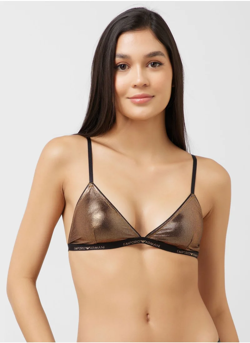 EMPORIO ARMANI Plunge Neck Bra And Brief Set