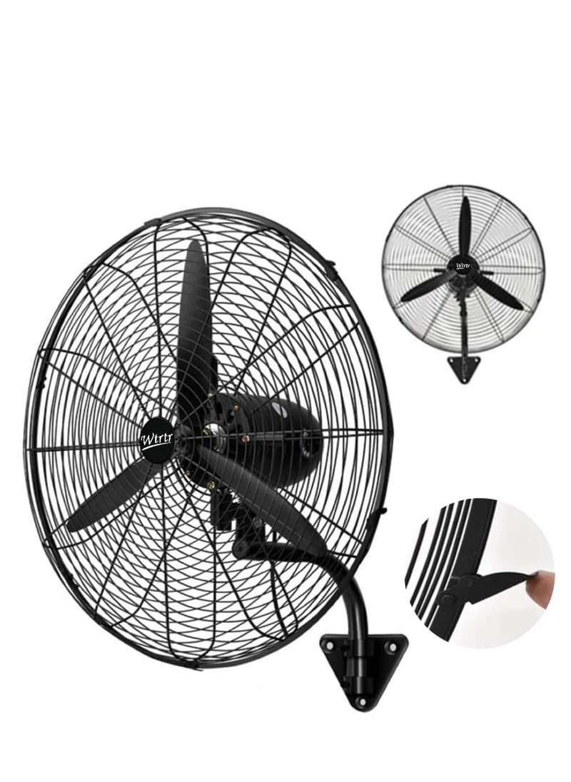 Wtrtr Wtrtr 26 Inch Industrial High Power Wall-mounted Fan, Heavy Duty Commercial Fan for Office Commercial and Restaurant For Workshop Warehouse Factory Building  - Image 1