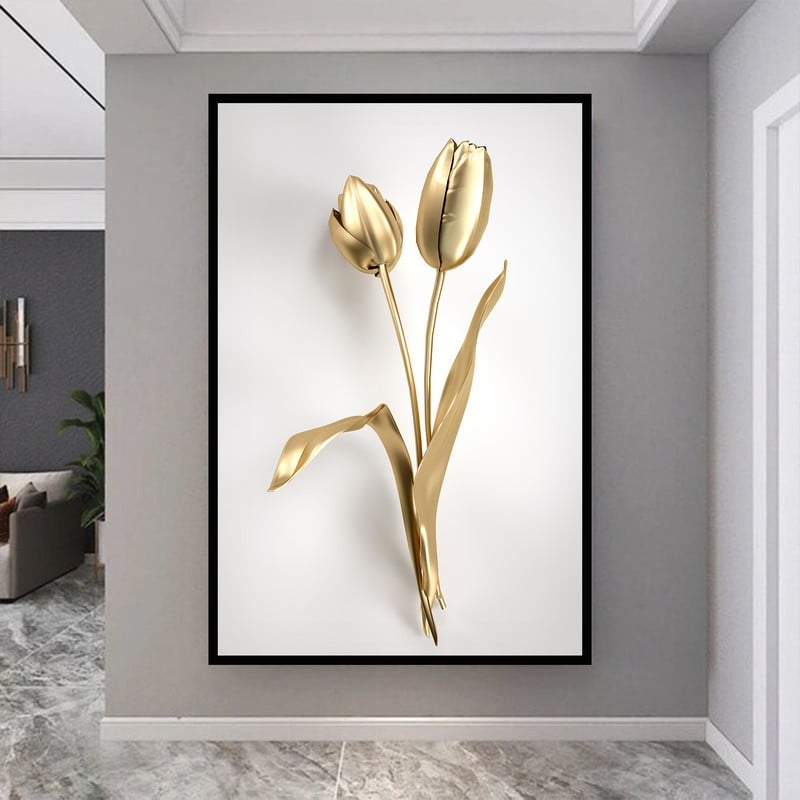 Marktna Modern design canvas painting with a hollow frame, size (60×90), one piece - Image 2