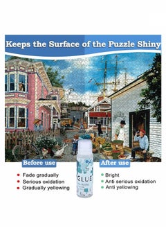 Generic Puzzle Glue with Sponge Head, Jigsaw Puzzle Glue for Kids, Puzzle Glue Clear with Applicator, Water-Soluble Special Craft Puzzle Glue, Puzzle Saver for 1000/1500/3000 Pieces of Puzzle, 120ML  - Image 4