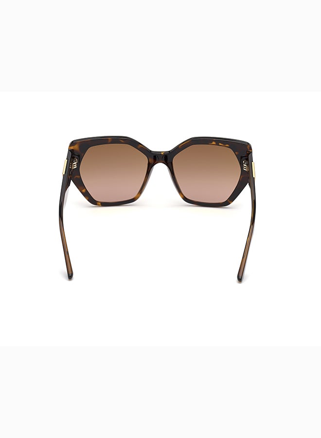 GUESS نظارات شمسية بلاستيكية كاملة الإطار للنساء من غيس - Image 4