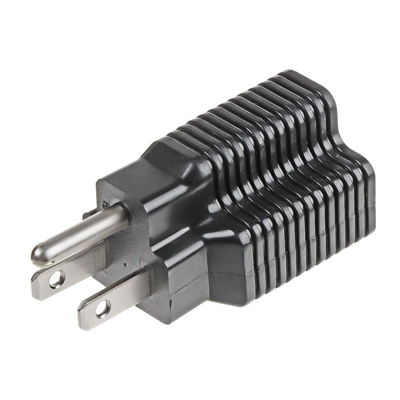 TENINYU NEMA 5-15P to 5-15/20R Adapter,15 Amp Household Plug to 20 Amp T-Blade Female Adapter,15 Amp Male to 20 Amp Female Plug Outlet 3 Prong Household T-Blade Adapter(1 Pack) - Image 2