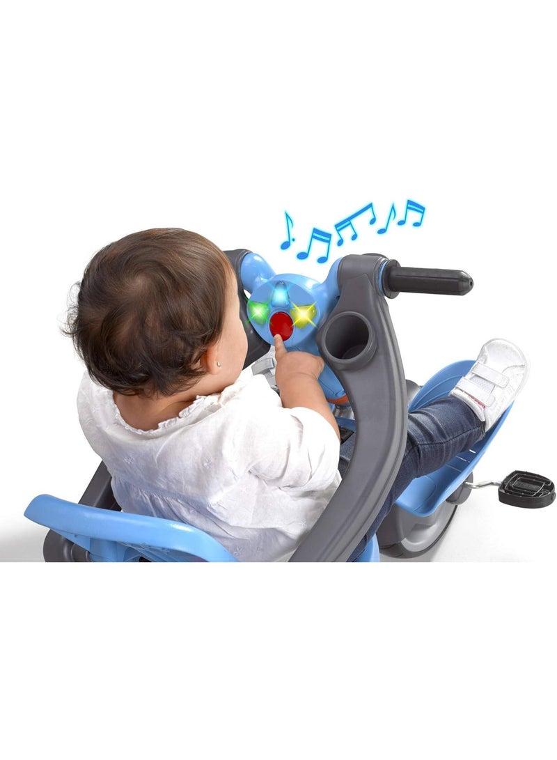 Feber Trike Baby Plus Music C20 | Adjustable Seat and Push Handle with Hood and Footrest | Kids up to 5 Years Old | Baby Tricycle | Kids Trike | Bike for Kids | Baby Bike | Musical Tricycle | Easy to Drive - Image 4