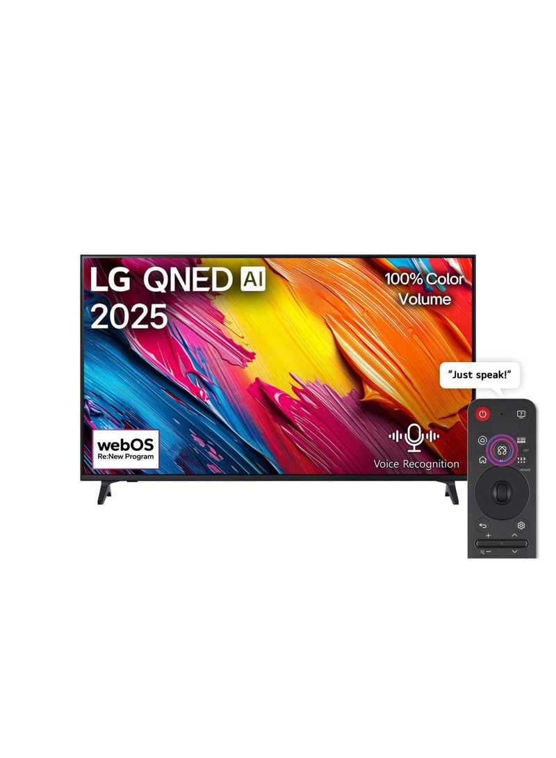 55 inch QNED 4K Smart TV AI 60Hz 55QNED70A6A black