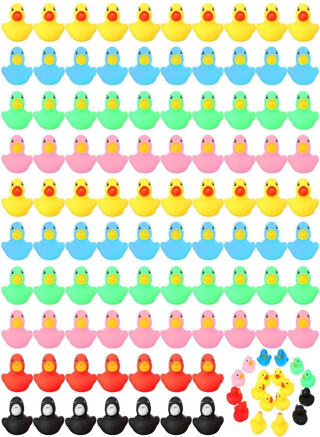 Zhanmai 300 Pcs Mini Rubber Ducks Bulk Colorful Duckies Set Tiny Shower Rubber Bath Toy Float Squeak Bathtub Pool Toy for Party Supplies Shower Birthday Holiday (Colorful) - Image 1