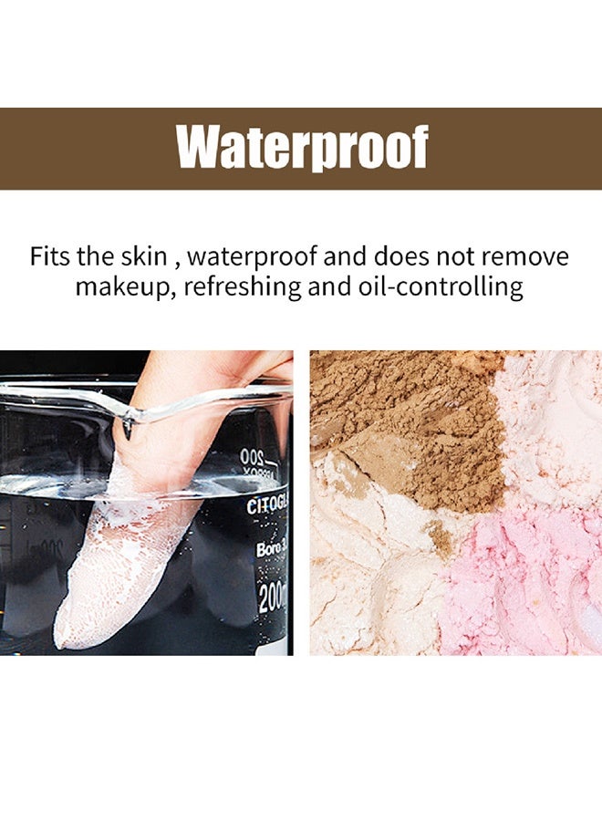 HelloKiss Tear-Laden Makeup Setting Powder - Fine and Non-Gluggy, Capable of Concealing Imperfections, Controls Oil, Resists Water #02 Shimmer pink - Image 3