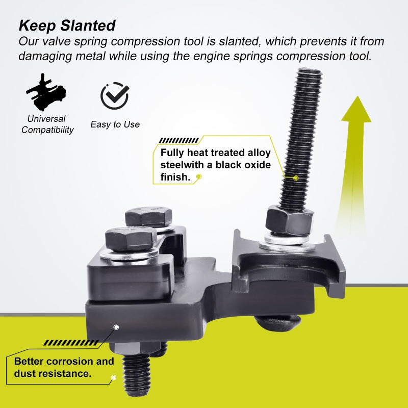 TCHENPART Upgrade 67605 Valve Spring Compressor Tool, Engine Valve Spring Compressor & Air Valve Holding Hose Tool Compatible With 4.8 5.3 5.7 6.0 6.2 LS1 LS2 LS3 LS6 Engine - Image 3