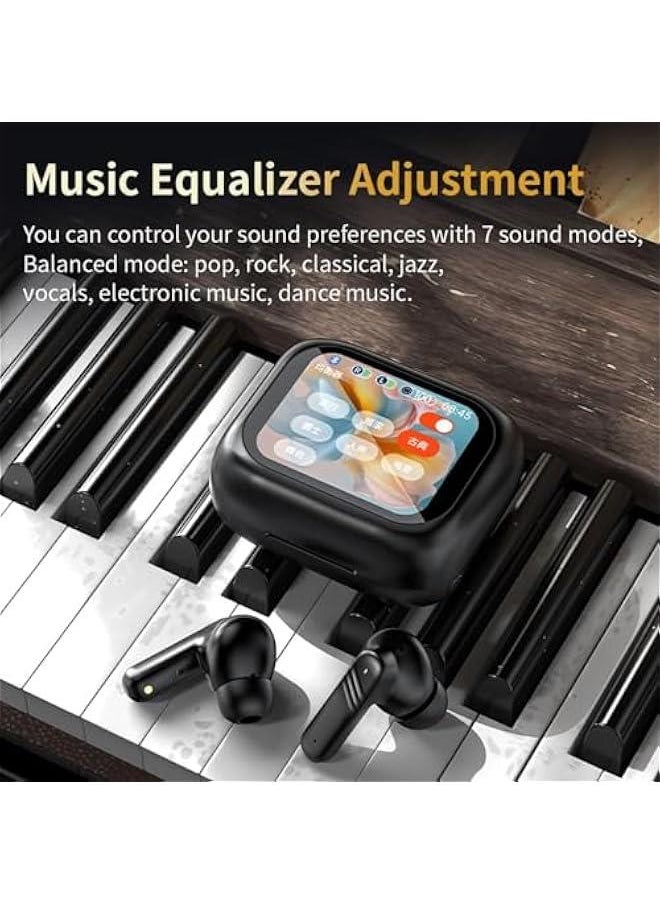 Generic Active Noise Cancelling Earbuds ANC with Smart Touch Screen, Blue Tooth Ear Buds Earphones for iPhone Android TWS True Wireless Bluetooth Earbuds, Sports Workout Gym Running In Ear Headphones for Men  - Image 3