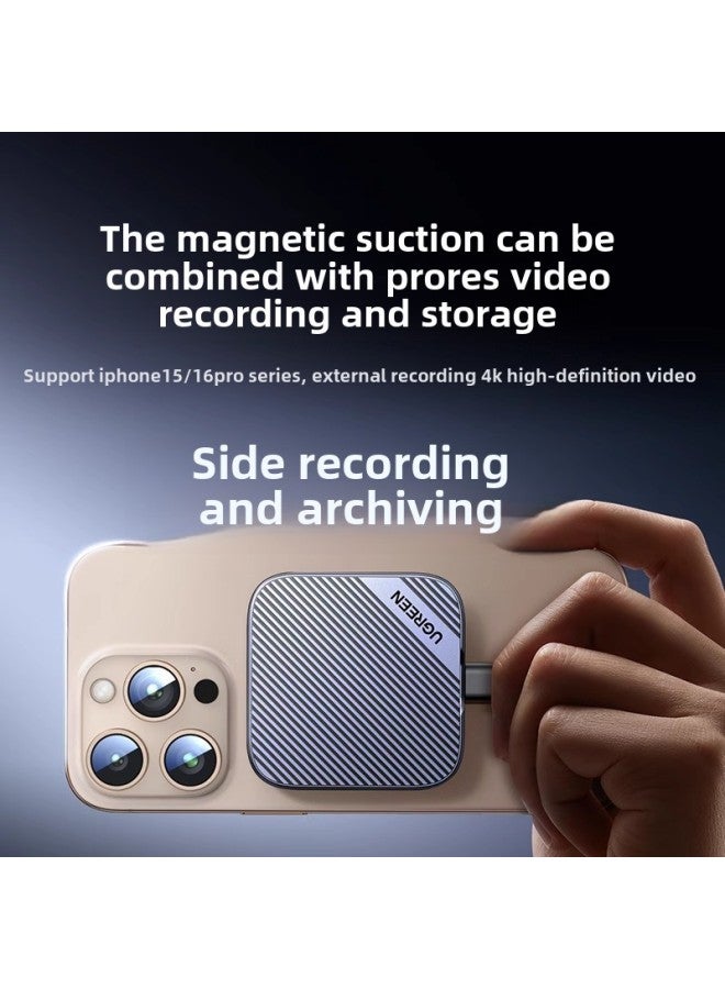 Green Magnetic Hard Disk Box M.2 Solid State M2 Mobile NVMe For Apple 1516promax External 2230ssd-Color:Also Comes With A Hard Drive, Please Contact Customer Service - Image 2