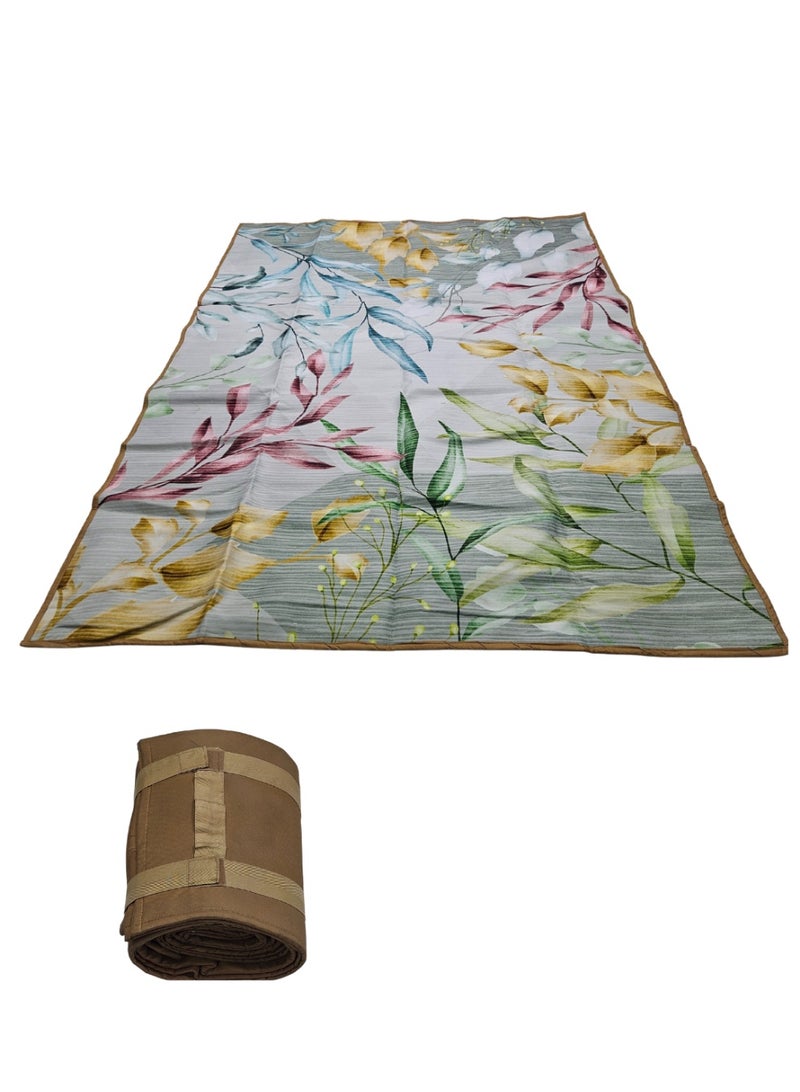 SMART HOME Floor Mat and Padded Mat for Home and Camping – Waterproof, Easy to Fold and Carry, Modern Design with Elegant Patterns – 300x200 cm – Ideal for Majlis, Gardens, Picnics, and Camping - Image 1