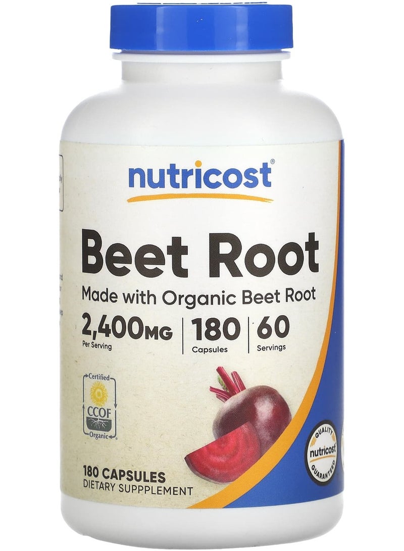 جذر الشمندر، 2,400 ملغ، 180 كبسولة (800 ملغ لكل كبسولة)