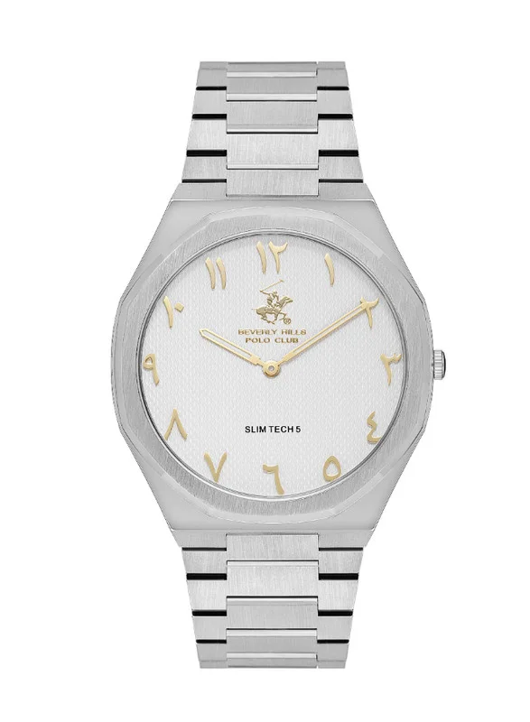 BEVERLY HILLS POLO CLUB Beverly Hills Polo Club BP3605X.330 Men Analog Display Watch & Metal Strap Silver