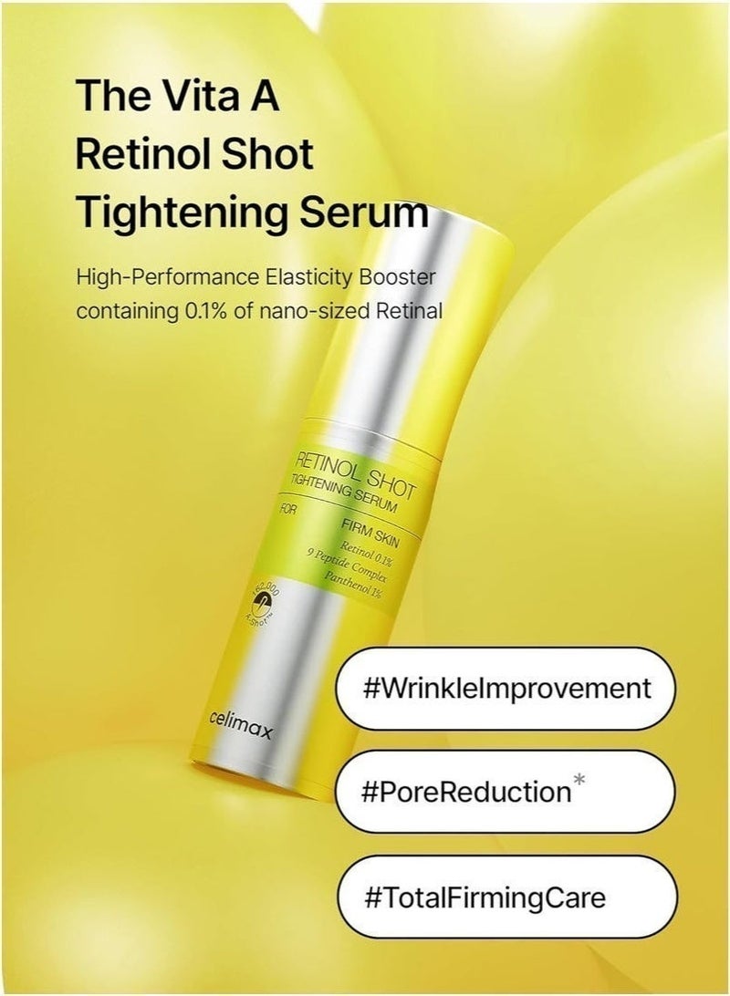 Booster Retinal Shot Tightening Booster 15ml + Retinol Shot Tightening Serum 30ml, Combo Set, Anti-Aging Skincare for Fine Lines and Firmness, Intensive Vitamin A Repair - Image 4