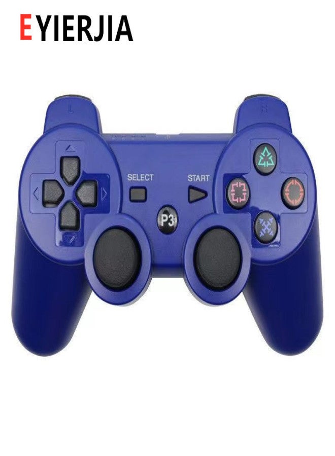 Factory ready stock ps3 controller PS3 wireless bluetooth game controller dual vibration snowflake button ready stock one piece dropshipping Black (universal button bare metal) - Image 4