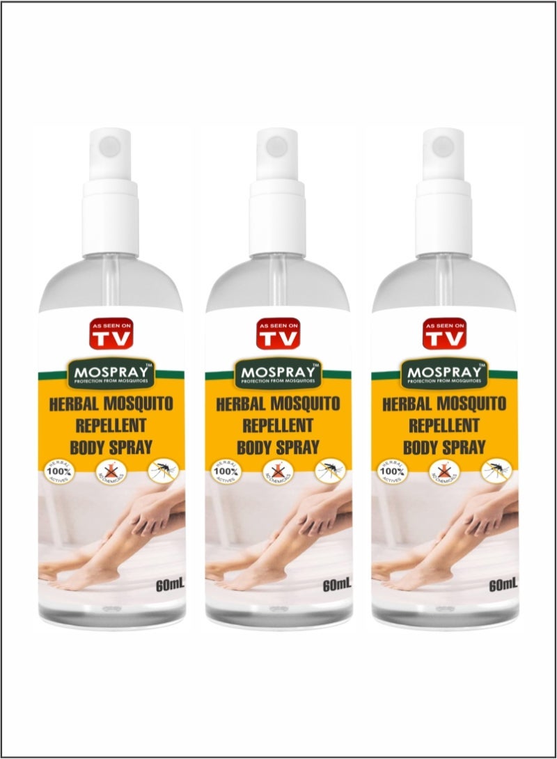 AS SEEN ON TV Stay Bite-Free with Mospray The Herbal Mosquito Spray You Can Trust 3 PC