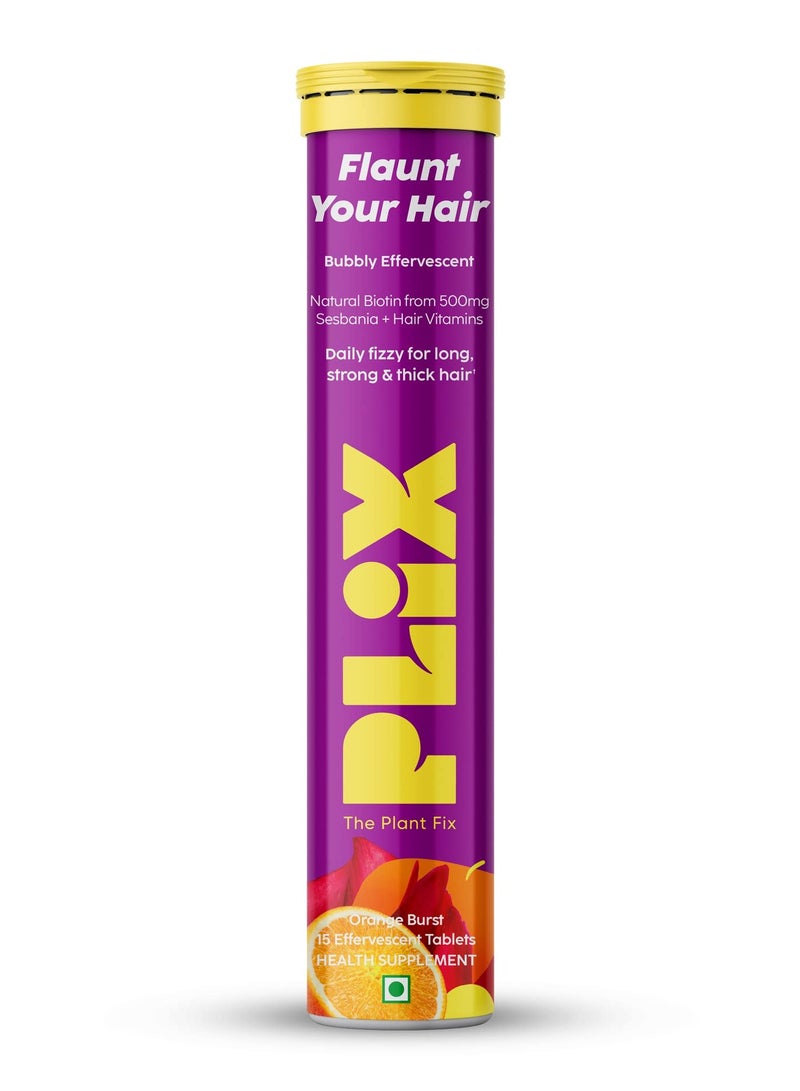 Plix Flaunt Your Hair 15's Effervescent tablets - Image 1