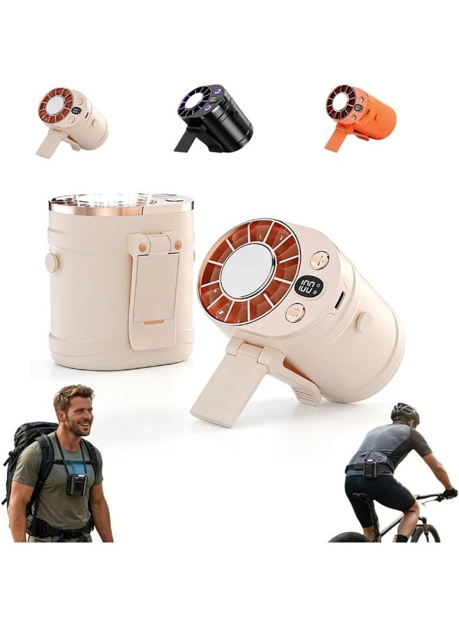 Portable Waist Worn Cooling Fan Rechargeable Personal Neck Fan for Outdoor - Image 1