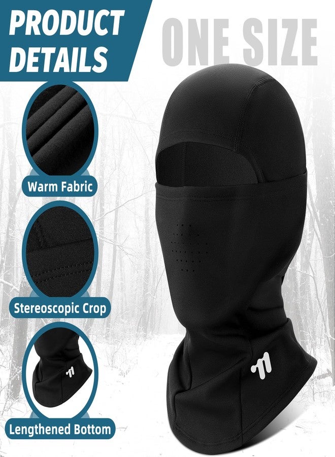 ويست بايكنج قناع تزلج بالاكلافا من ويست بايكينج، قناع وجه دافئ للطقس البارد، خفيف الوزن ومقاوم للرياح، وشاح شتوي حراري للرجال والنساء، غطاء رأس لتدفئة الرقبة أثناء ركوب الدراجات والتزلج على الجليد وركوب الدراجات النارية، لون أسود جليدي - Image 3
